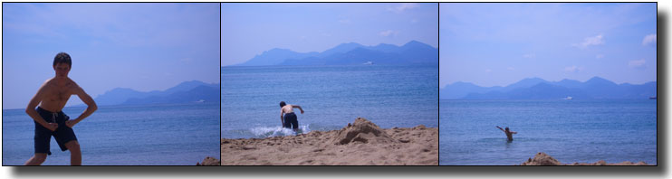 Me trying the water in Cannes